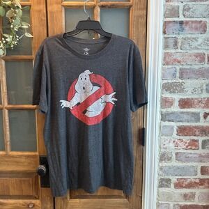 Ghostbusters‎ Mens XL Mad Engine Graphic T-Shirt Heather Charcoal Logo Tee